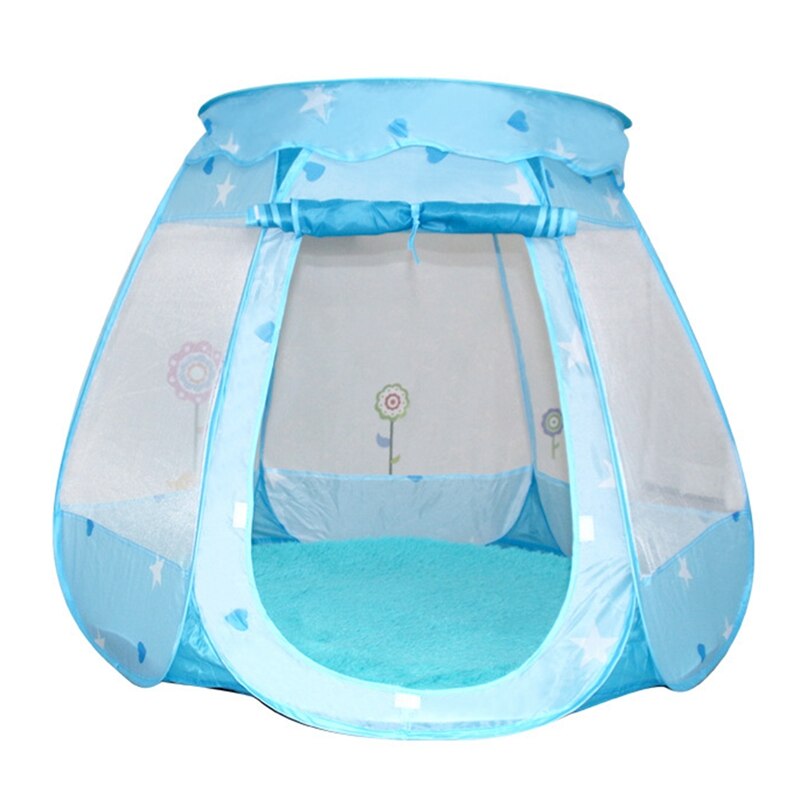 Baby Tent Wigwam Huis Kinderen Castle Indoor Outdoor Adventure Draagbare Zwembad Teepee Voor Kids Oceaan Bal: Blue