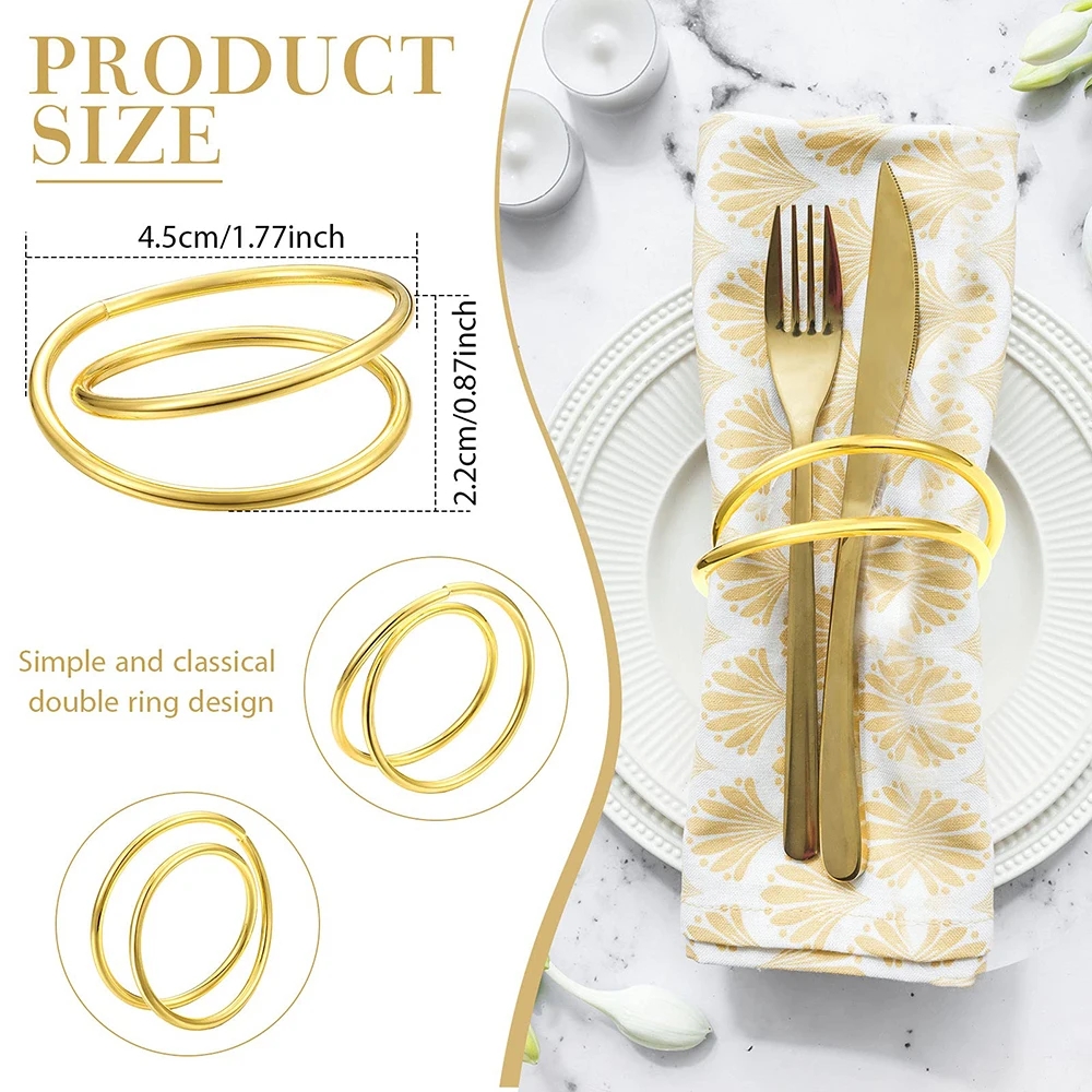 4/6/12 Stuks Servetten Houder Gouden Servetring Metalen Prachtige Servetringen Voor Bruiloft Diner hotel Tafel Decoratie