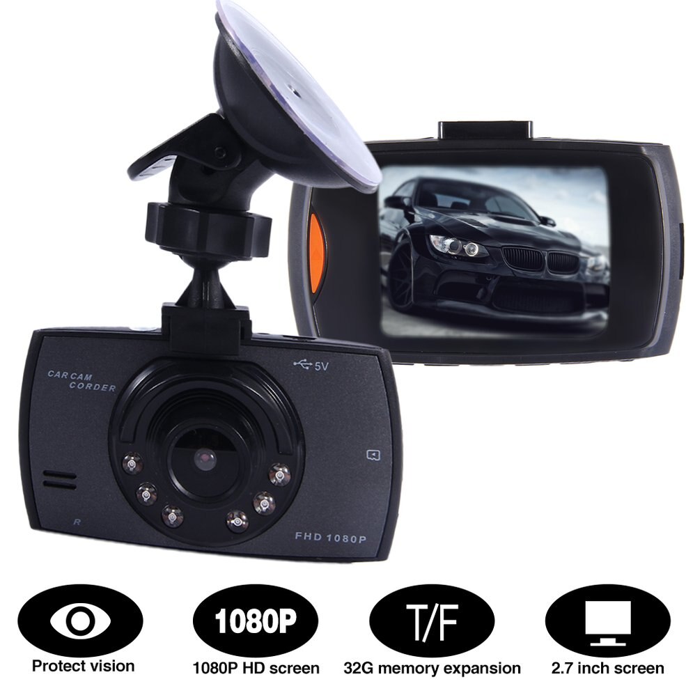 2.4 Inch LCD Screen HD 1080P Car Dash Cam DVR Video Recorder Night Vision Camera Tachograph G-sensor Function