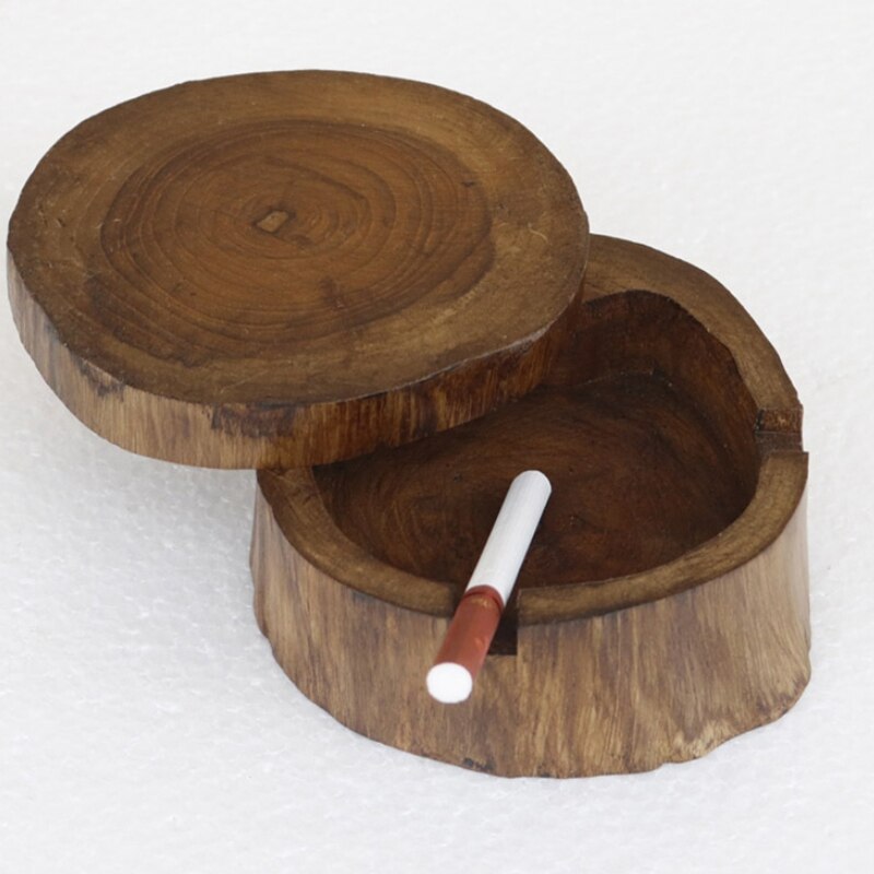 Thai Kenmerken Massief Hout Asbak Persoonlijkheid Houten Bedekt Asbak Zuidoost-aziatische Stijl Creatieve