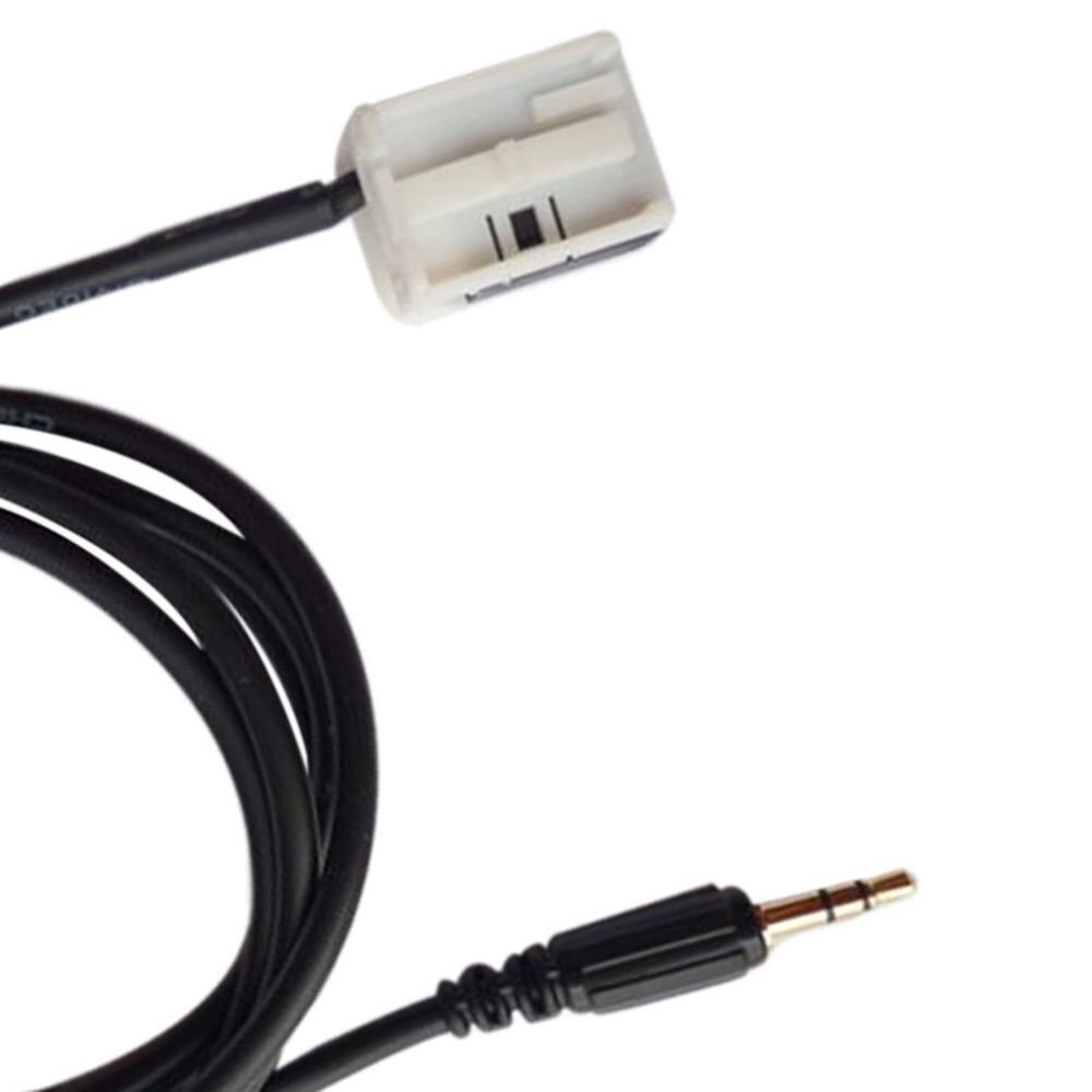 Black 3.5MM Audio AUX IN Cable Line Adapter 12P BAI 1.5m Length.12P BAI audio auxiliary adapter wire