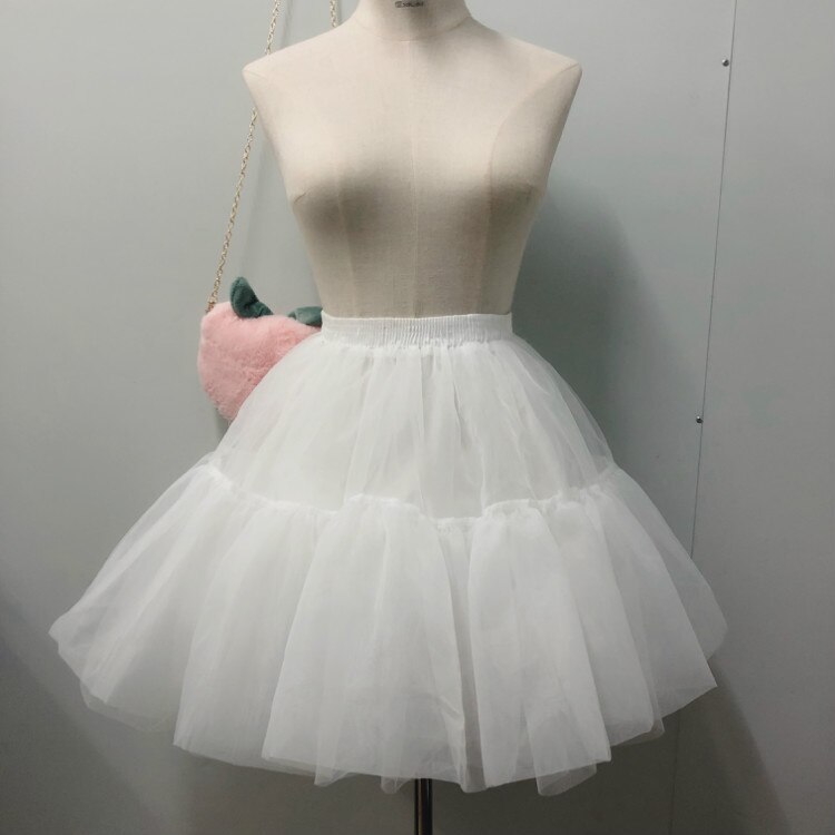 De manga larga de Lolita clásico vestido de Cosplay traje de algodón vestido JSK para niña rosa Borgoña oscuro verde vestido de Lolita: petticoat / M