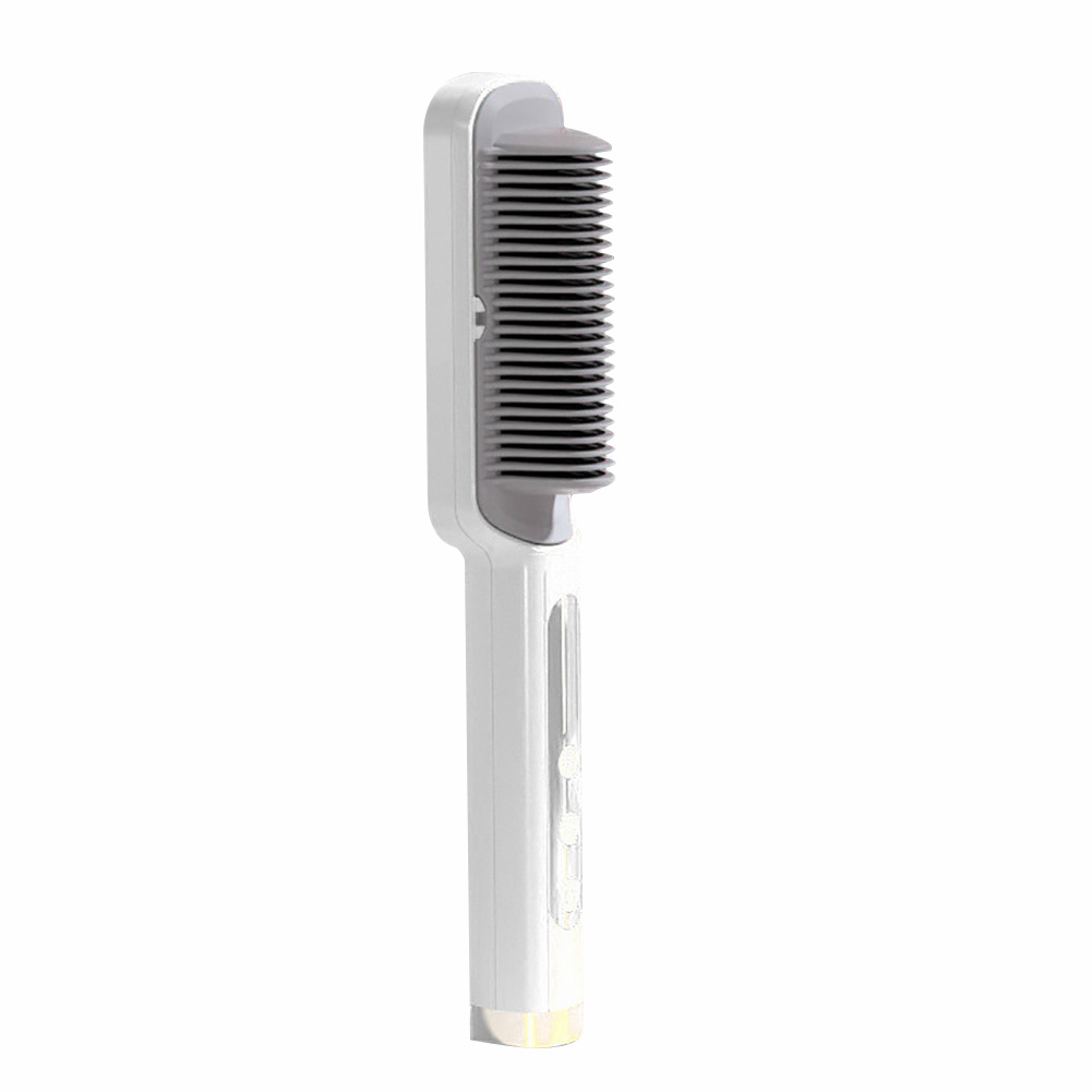 2 in 1 Electric Air Comb Hair Straightener Brush Ceramic Hair Curler Heated Electric Smart Brush Styling Tools