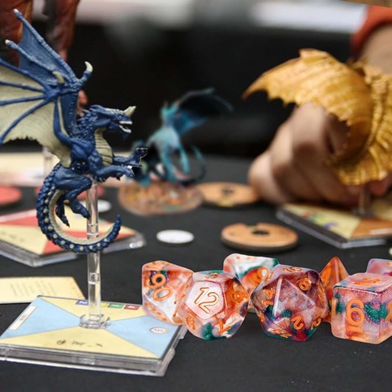 DIY gotero de cristal resina dados poliédricos llavero molde devuelto al almacén juego de ajedrez de piedras preciosas juego molde de silicona