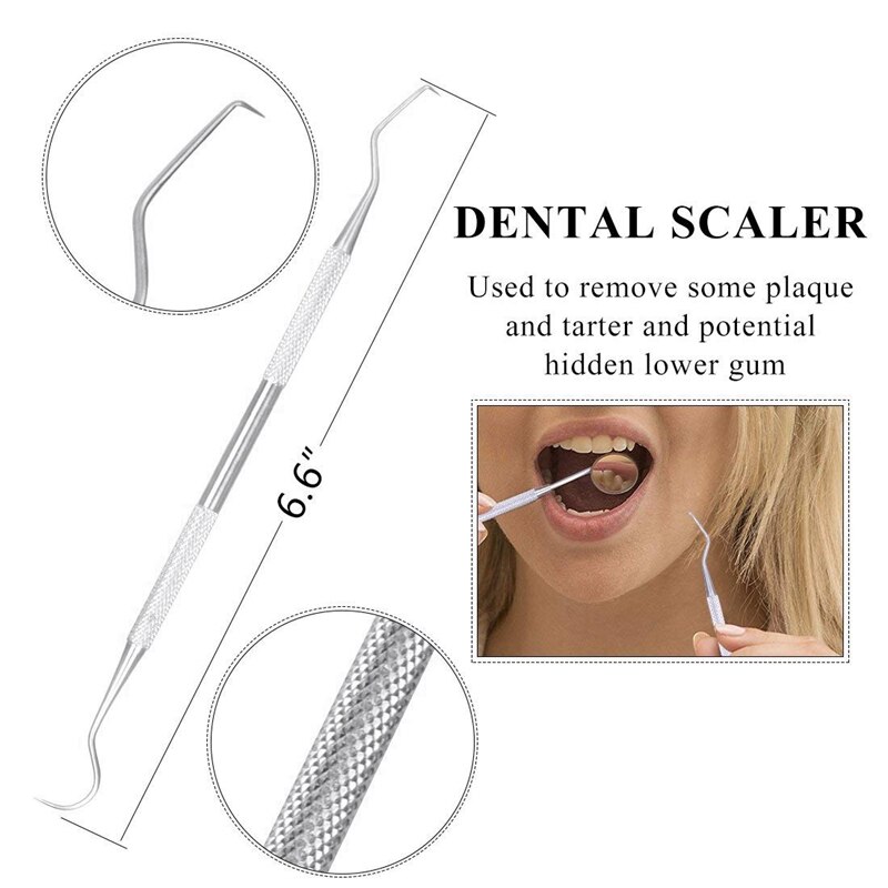 Outils de nettoyage des dents préparés Kit d'hygiène enlever le tartre 4 pièces