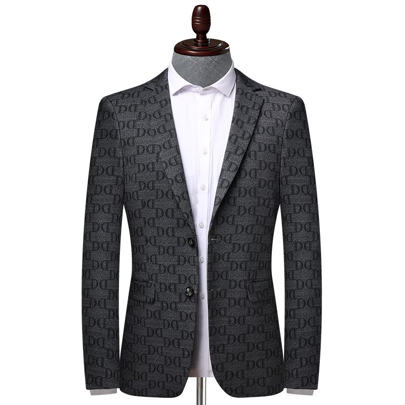 Blazer masculino casual de alta qualidade, casaco fashion para primavera e outono plus size m, l, xl, 2xl, 3xl, 4xl