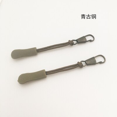 5 kpl irrotettava metallinen vetoketjun vedin vaihto vetoketjun liukusäätimet pää vetoketjun korjaussarjat vetoketjun vetokieleke laukku matkalaukku reppuun: I