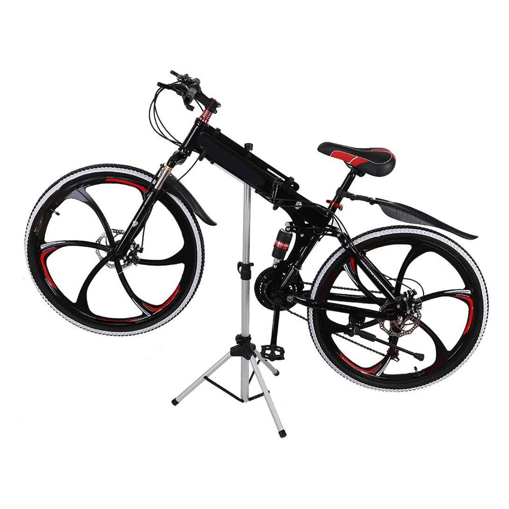 Bicycle Repair Workshop Stand Foldable Maintenance Rack Height Adjustble Extensible Bike Repair Rack for Road & Mountain Bikes