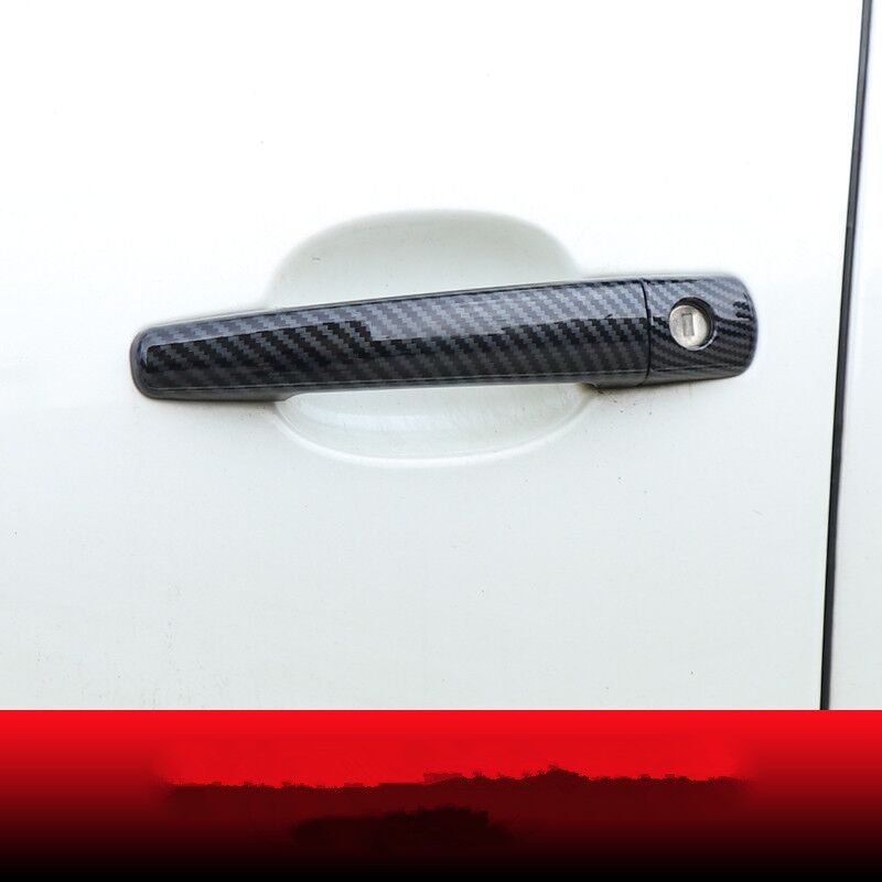 For Peugeot Partner Citroen Berlingo II CHROME CARBON FIBER DOOR HANDLE COVER TRIM CAR STYLING ACCESSORIES