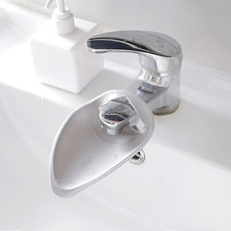 Solid Color Bathroom Children Kids Hand Wash Tap Extender Sink Handle Extension Toddler Kitchen faucet attachment