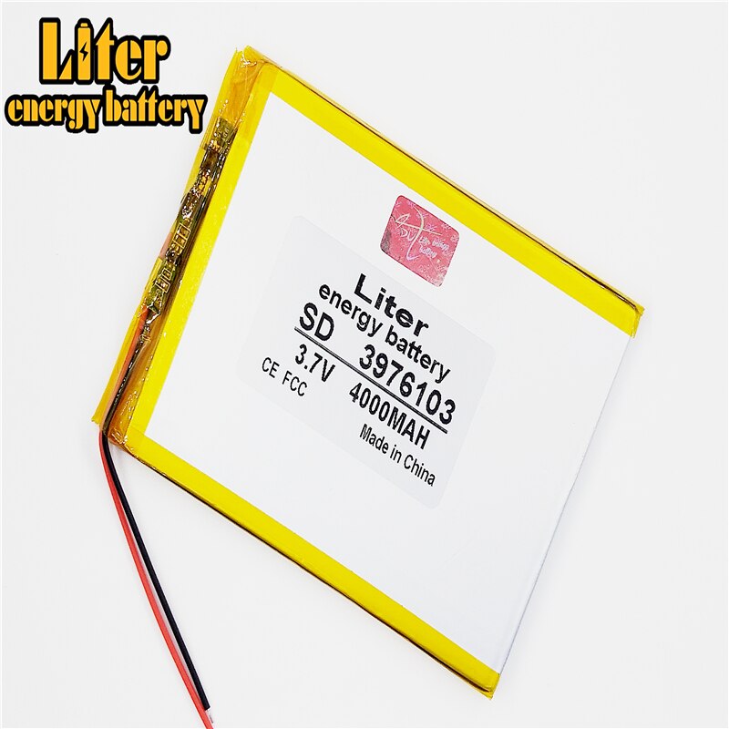 Liter Energie Batterij 1 Stks/partij Hoge Capaciteit Lithium Polymeer Batterij 3976103 3.7V 4000Mah Zon N70 7 Inch