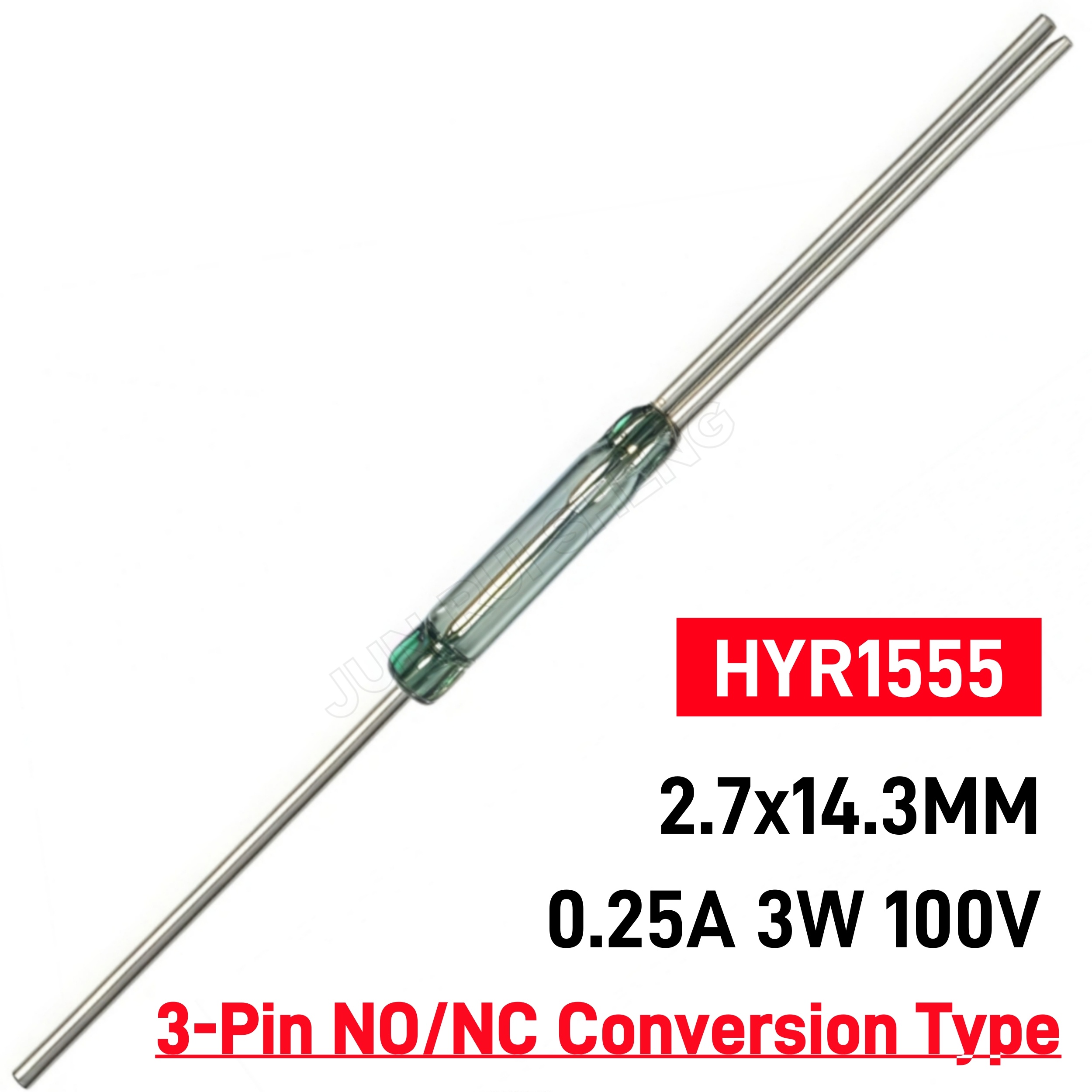 Reed Switch NO/NC SPDT MDRR-DT SMD MDSM-DT RI-90 ORT551 HYR1555 14M 3pin Normally Open/Closed Conversion Magnetic Contact Sensor: PURPLE