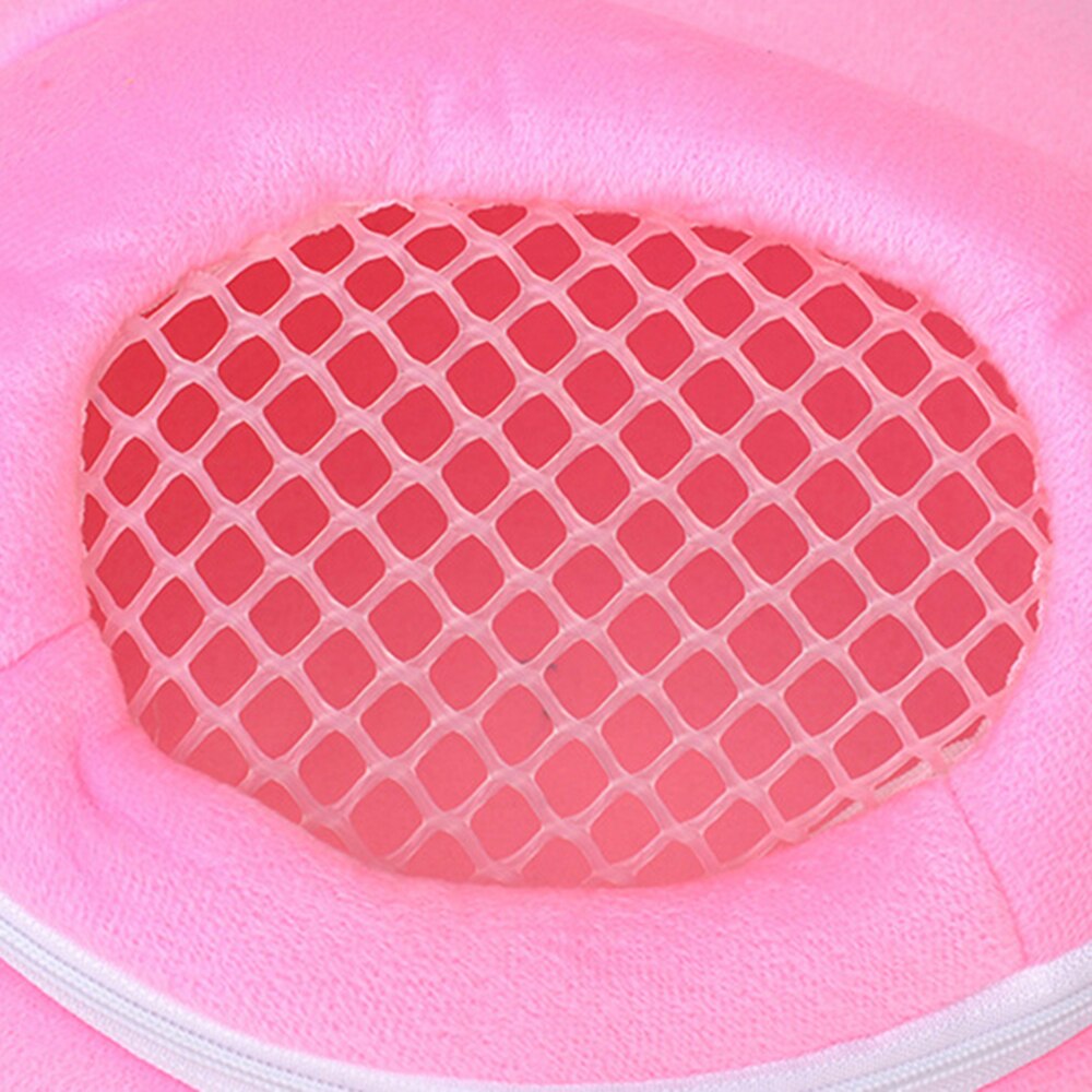 Pink Small Animal Carriers Coral Fleece Pet Hamster Accessory Chinchilla Bunny Product Hedgehog Plush House Squirrel Rabbit Cage