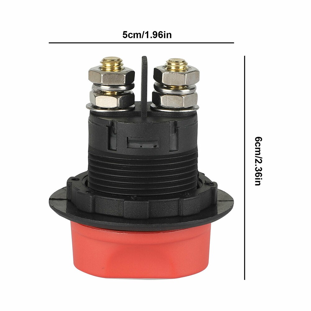 Aislador de batería 100A, interruptor de corte de desconexión seguro para coche marino, camión, barco, RV, ATV, M8617