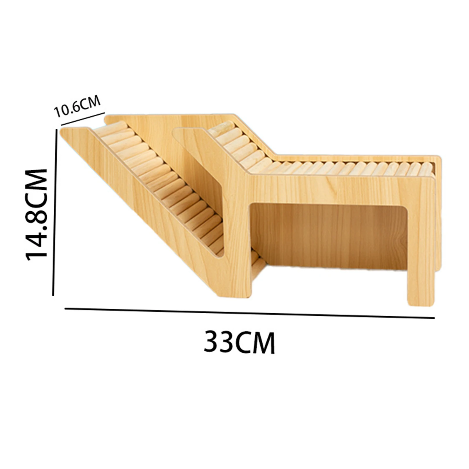 Washable Hamster Hideaway Wooden Hamster House with Climbing Ladder Small Pet Castle Home for Dwarf Mice Gerbils Small Pets: Dark Brown