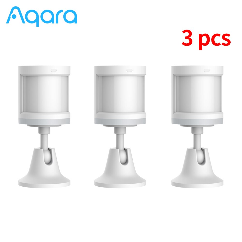 Aqara rörelsesensor smart människokroppssensor arbeta med homekit/mi hemapp intelligent koppling wifi zigbeesensor smart hem: 3 st