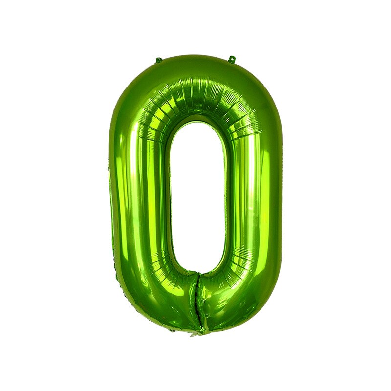 40 Inch Grote Folie Licht Fruit Groen Nummer 1 2 3 Ballonnen Anniversary Birthday Party Decoraties Kids Digit Globos Decor ballon