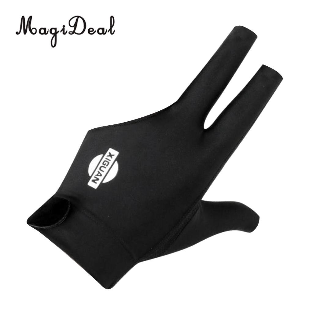 MagiDeal 3-Finger Professionale Elastico Mano Sinistra Snooker Stecca Da Biliardo Guanto per Divertente Indoor Tavolo Da Biliardo Forniture di Gioco