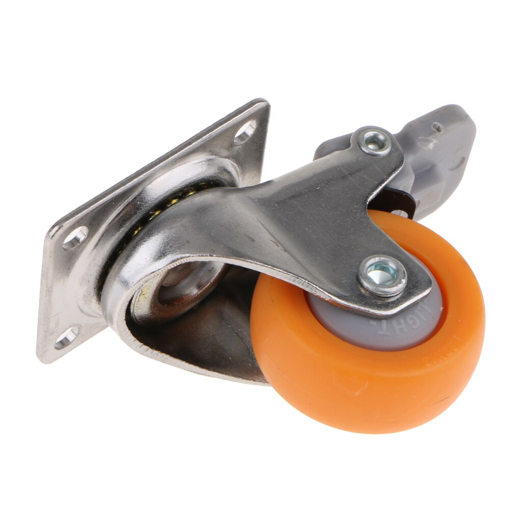 1.25 "Caster Räder Swivel W/Bremse Rollen Auf Polyurethan Räder