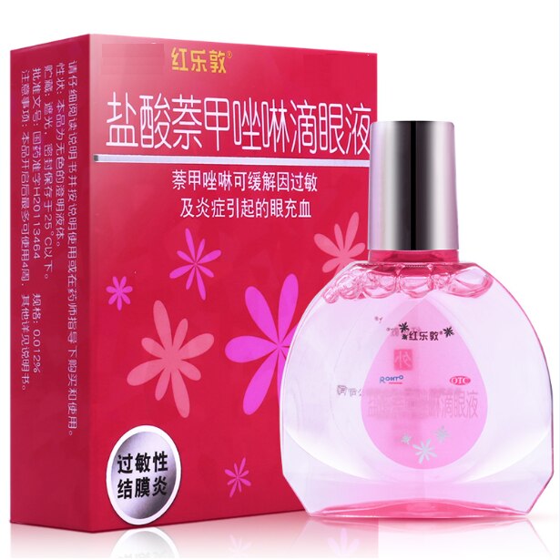 6 Soorten 15Ml/Fles Klassieke Japanse Cool Oogdruppels Relax Eye Vermoeidheid, Te Elimineren Rode Bloed, voor Volwassen En Kinderen: Red Roht0
