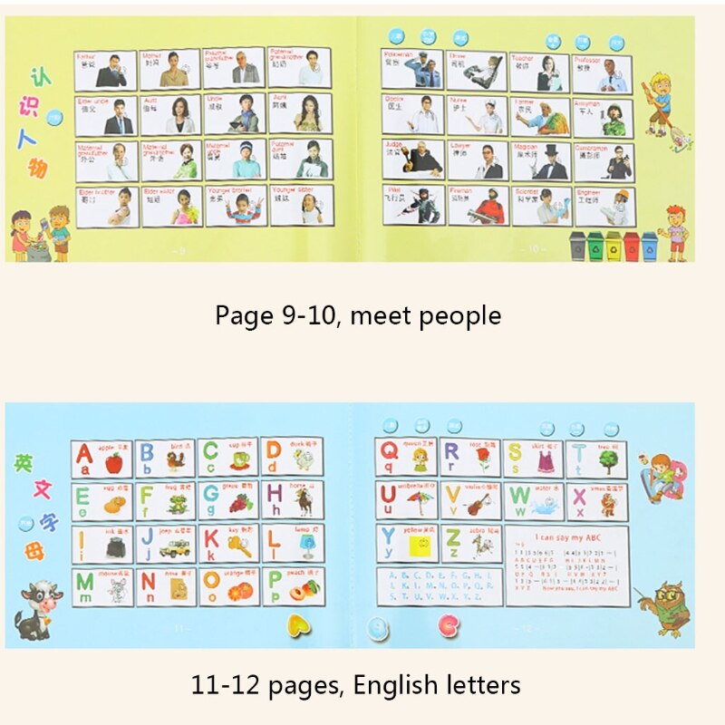Kinderen kinderen engels chinees leren machine punt lezen tweetalig verhalenboek 23gd