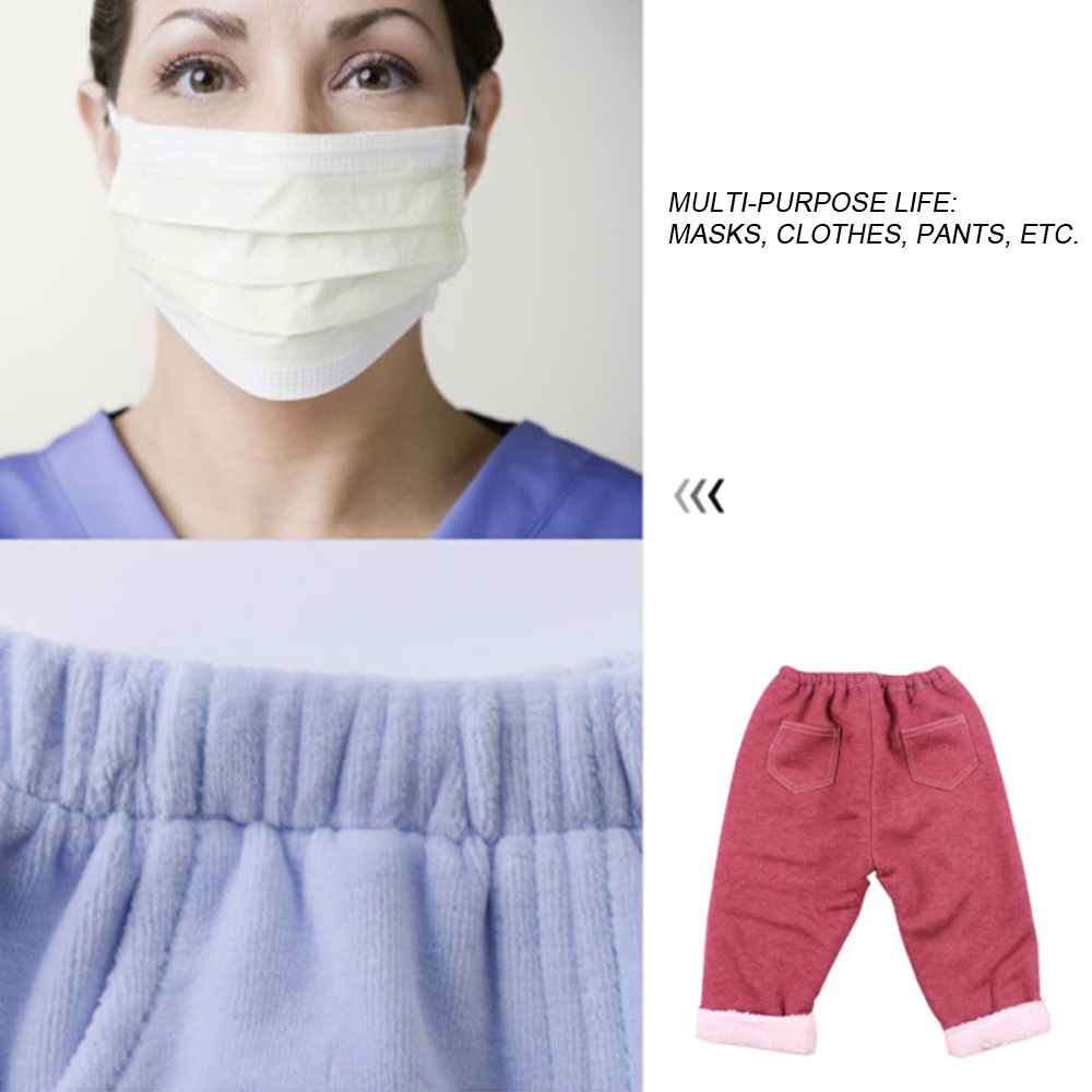 250 Yards Elastic Bands for Sewing Crafts Flat Elastic Band Braided Stretch Strap Cord Roll for Sewing and Crafting