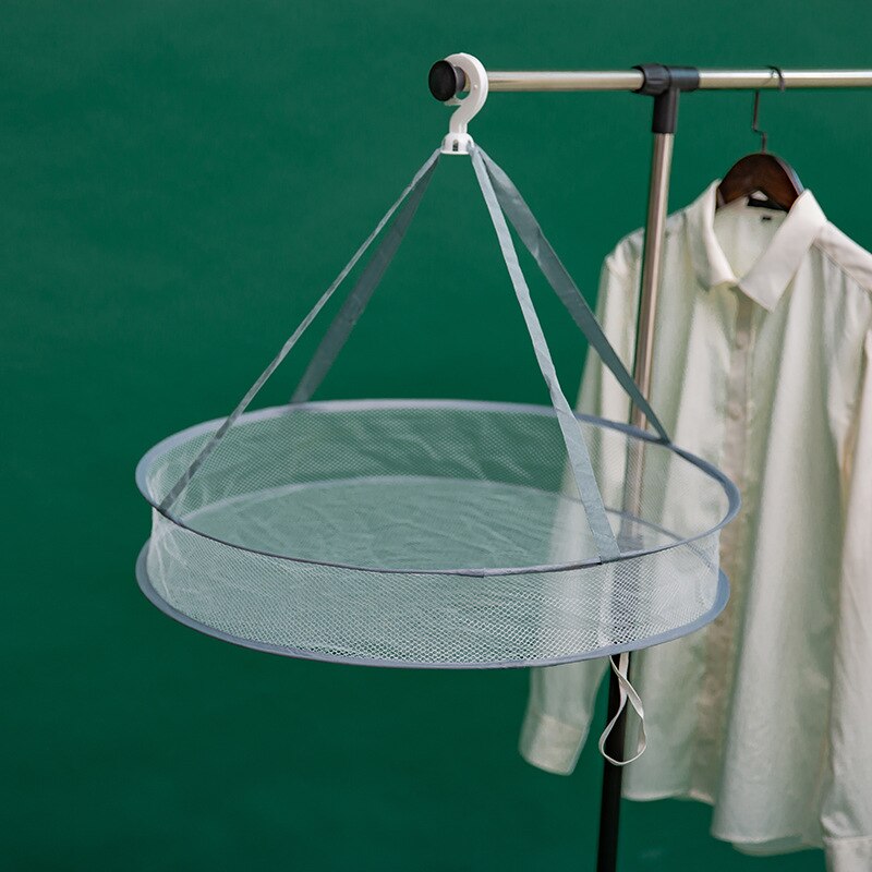 Mesh Clothes Hanging Clothes Dryer Drying Rack For Sweaters Hanging Laundry Basket Mesh Folding Nets Double Layer