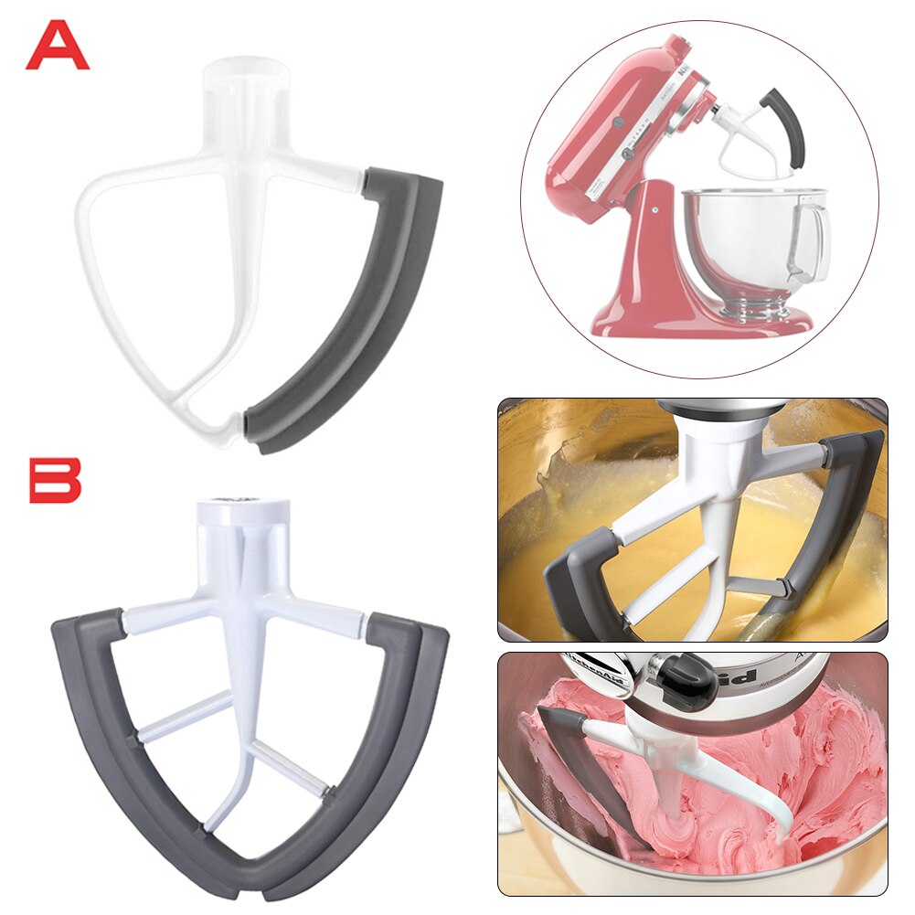 Tilt-Hoofd Platte Beater Siliconen Mixer Paddle Thuis Keuken Mengen Attachment Vervanging Voor Kitchenaid 4.5-5QT