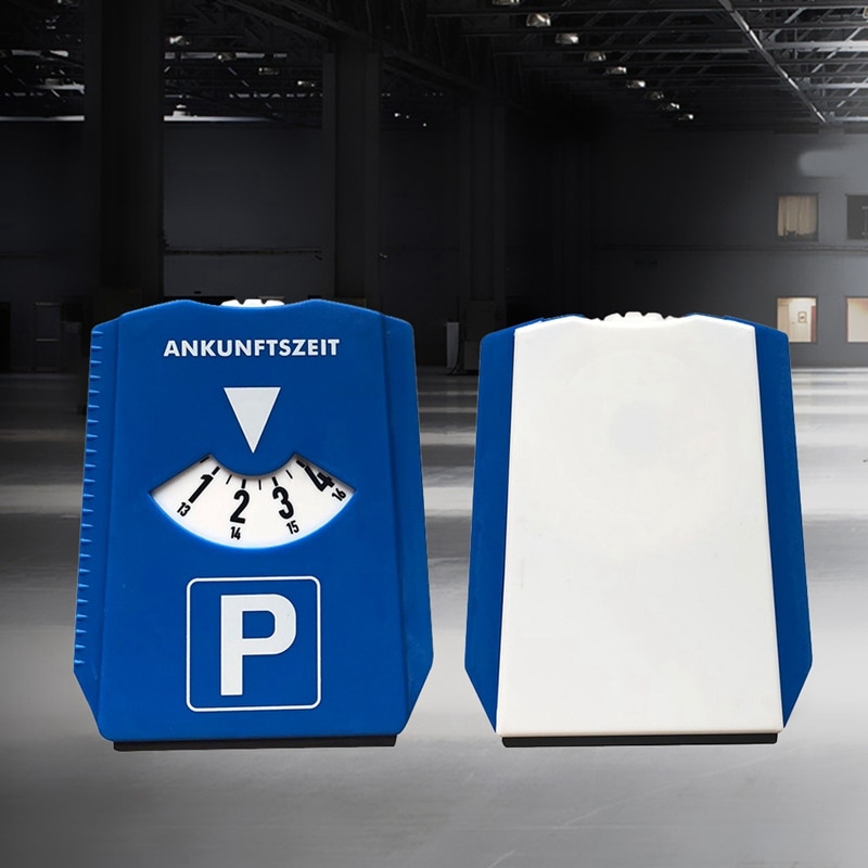Bilparkering skiva timer klocka display blå plast parkering tid verktyg
