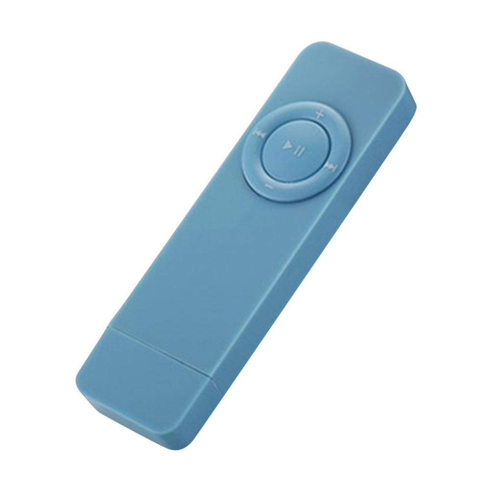 USB in-Line Card MP3 Player Portable Long Strip Reproductor De Musica Lossless Sound Music WMA SD TF Card Music Media: Blue