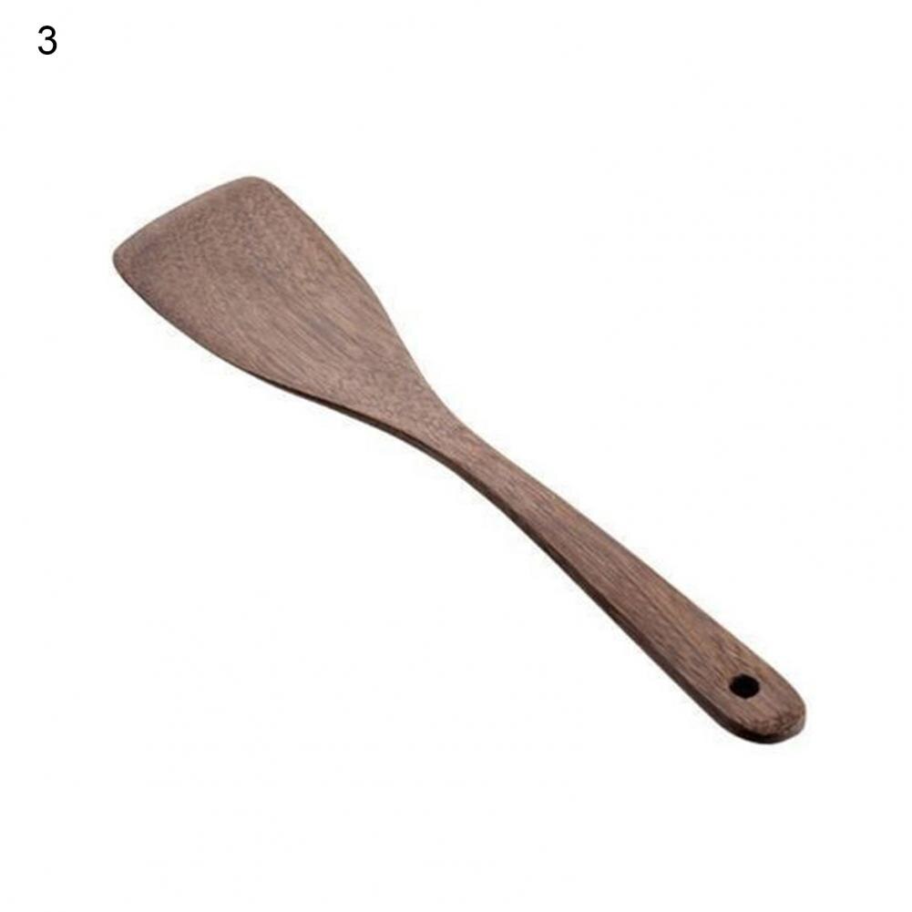 Long Handle Ergonomic Rice Spoon Wood Practical Fine Texture Rice Scoop for Home кухонная утварь новинки ложка деревянная ложка: 3