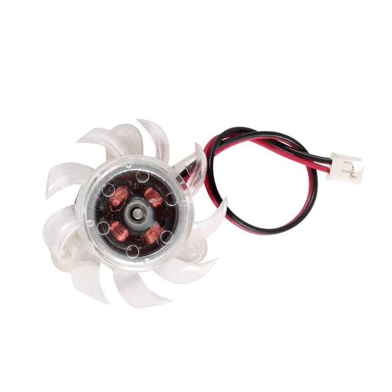 Refroidisseur de ventilateur de refroidissement de carte graphique VGA en plastique transparent de 35mm pour ordinateur PC