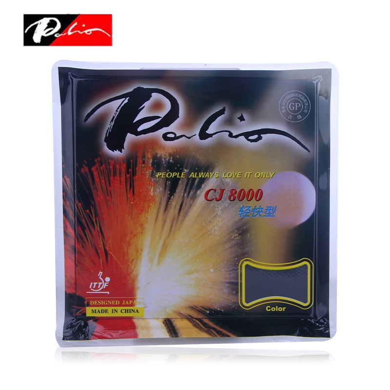 Palio CJ8000 PRO Light &amp; Fast Type Pips-In Table Tennis (PingPong) Rubber With Sponge