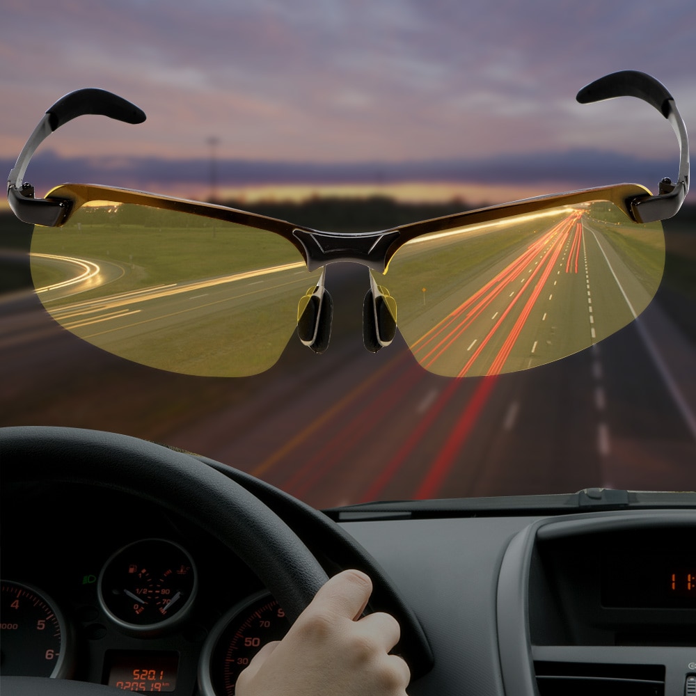Eyewear Gepolariseerde Zonnebril Nachtzicht Auto Driver Goggles Auto Accessoires Uv 400 Rijden Bril Uv Bescherming Zonnebril