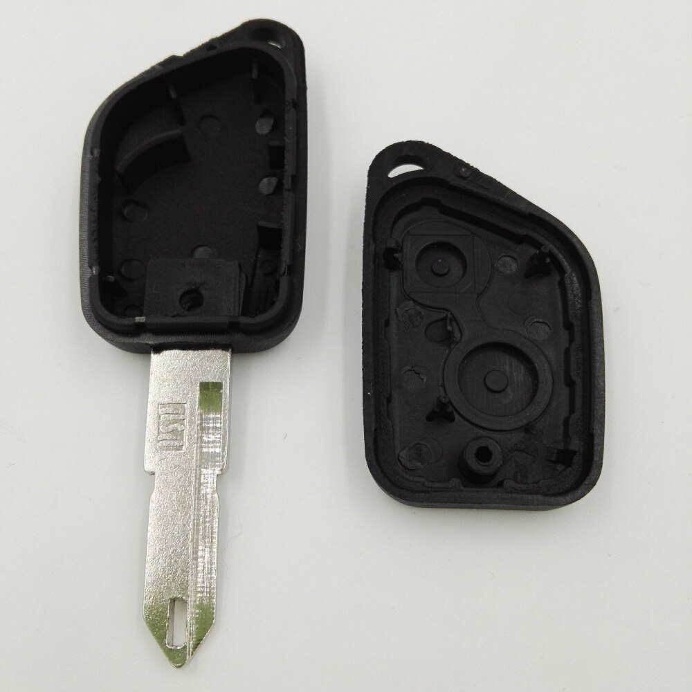 2 Buttons Remote Case Fob Transponder Car Blank Key For Peugeot 206 306 Citroen C2 C3 C4 Replacement Key Shell