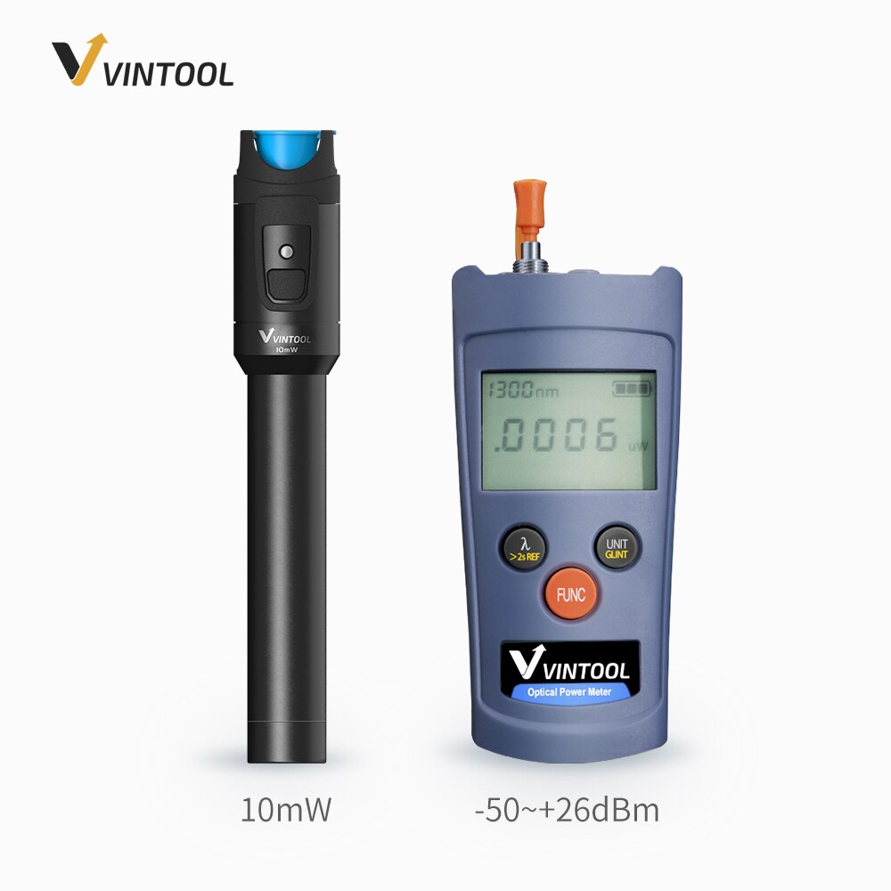 Kit d'outils à fibres optiques 2 en 1 FTTH 10/20/30mW stylo de Test à fibres optiques pour localisateur de défauts visuels et compteur d'énergie optique: 10mW  V00-200C