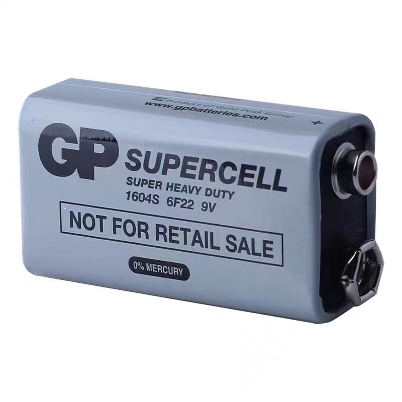 Conector de interfaz de botón de batería de 9V/con enchufe de alimentación CC de cable/tapa de batería cuadrada de 9V: Azul