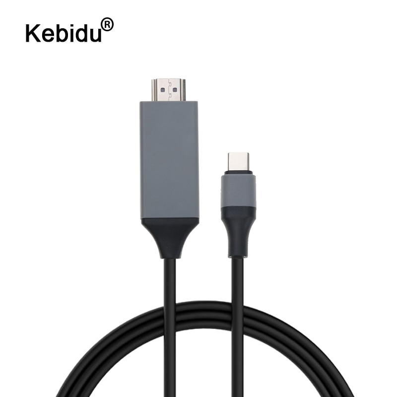 Kebidu 2M 4K Usb 3.1 30Hz Hd Verleng Adapter Type C Usb C Hdmi-Compatibele Kabel converter Voor Macbook Samsung S8