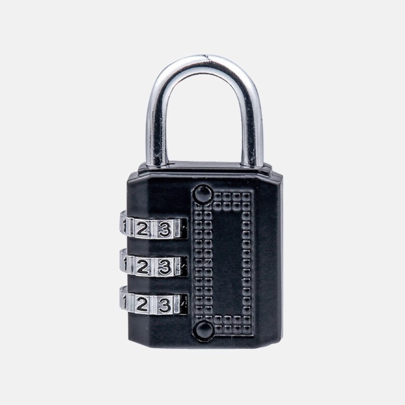 80 * 43 * 14mm Heavy Duty 4 Dial Digit Combination Lock Weatherproof Security Padlock Outdoor Gym Safe Code Lock Black: 4