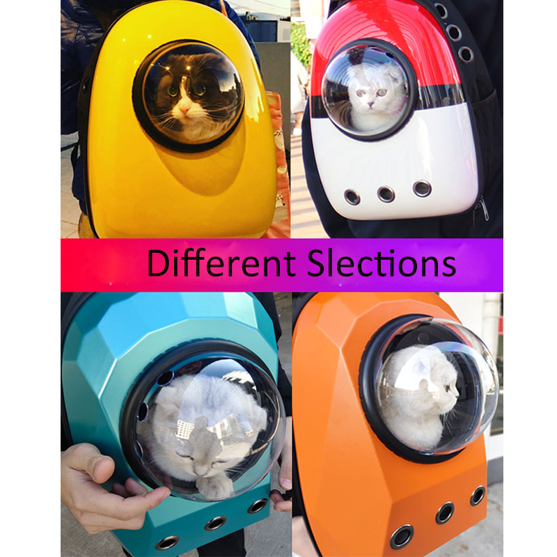 Outdoor Astronaut Bubble Portable Window Cat Travel Bag Breathable Space Capsule Carrier Pet Backpack For Cat Dog