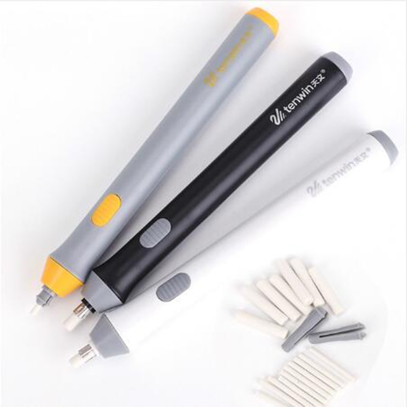 1Set Adjustable Pencil Electric Eraser School Rubber Kawaii Children Electronic Eraser Cute Stationery Office Supplies
