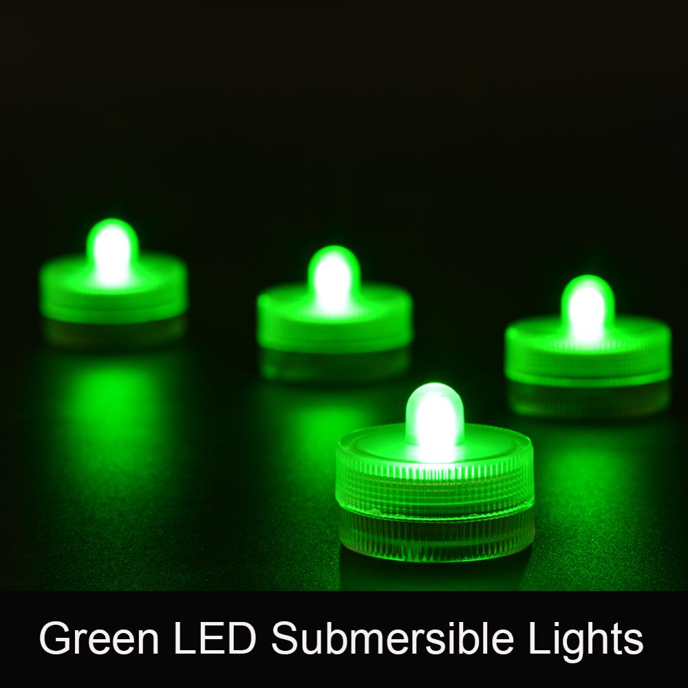 Kitosun 24pcs Waterproof Underwater Battery Powered Submersible LED Tea Lights Candle for Wedding Party Halloween