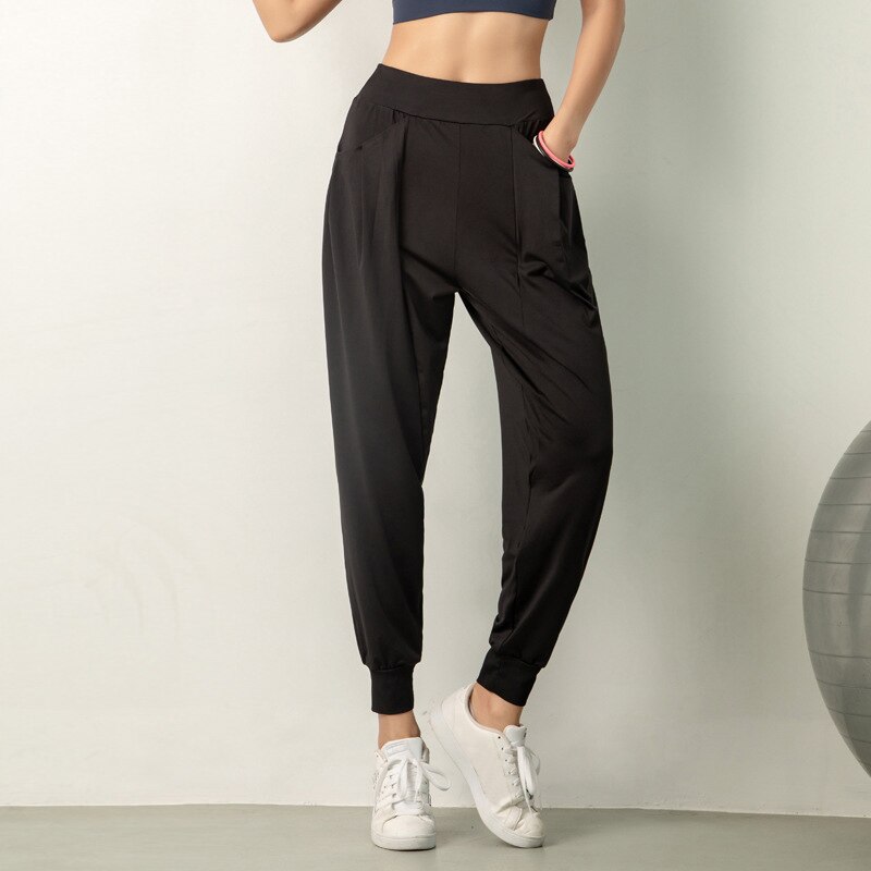 Acfirst Blauw Vrouwen Sport Running Broek Lange Fitness Harnas Pant Joggers Casual Cargo Joggingbroek Sport Broek Sneldrogend