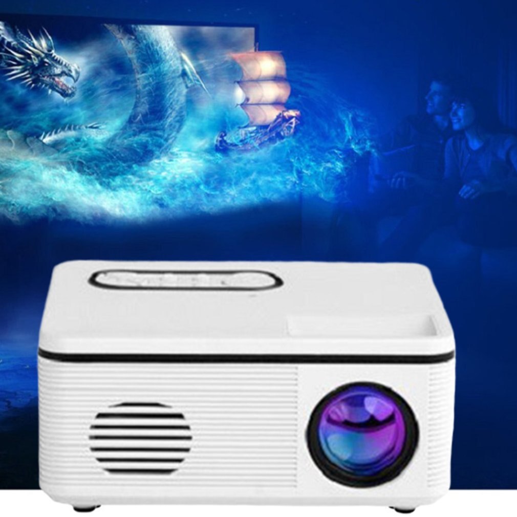 HD Mini Battery Projector LCD Led Portable Projector Home Theatre Cinema Led USB Kids Child Video Media Player