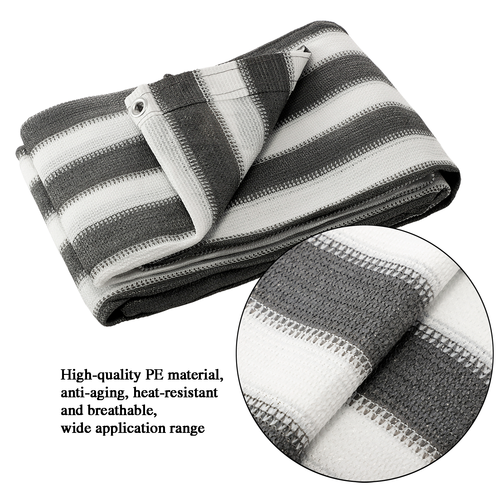 Home Balcony Privacy Screen With Grommets Fence Deck Shade Yard Cover UV Sunblock Wind Outdoor Garden House Sail Awning