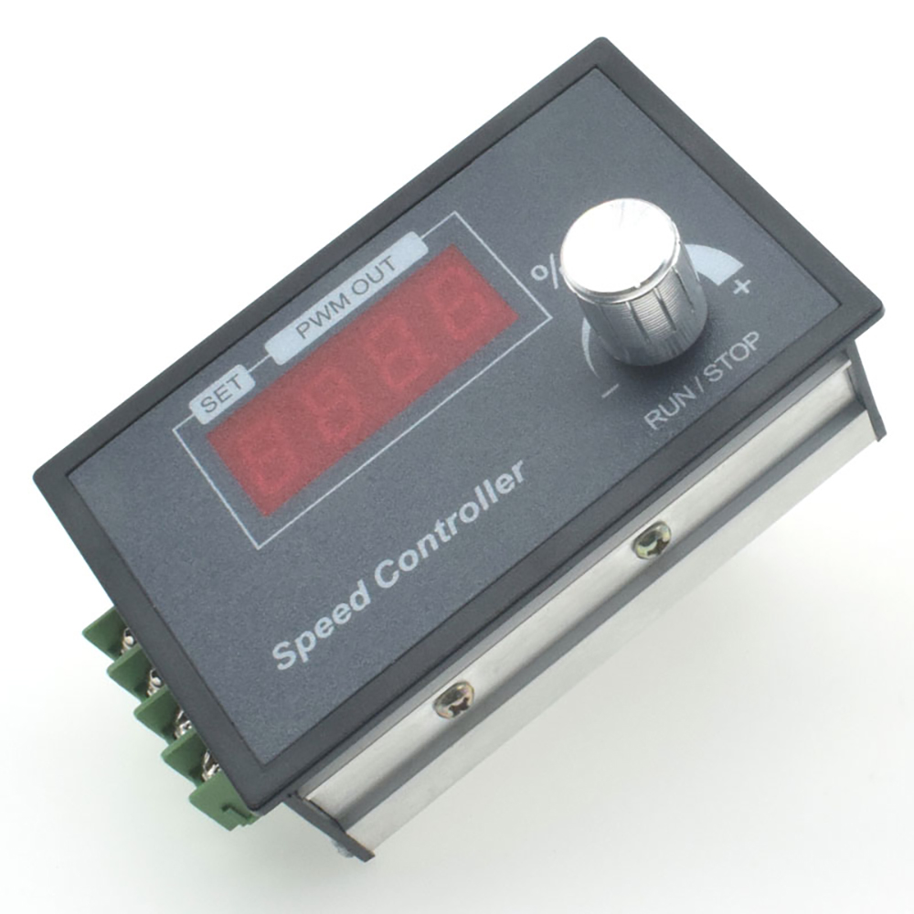 DC6-60V 30A Max DC Motor Speed Controller PWM Rotary Knob Encoder LED Digital Display Brush motor Control Module 1-100kHz