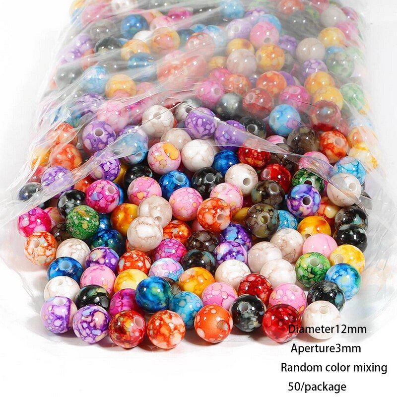 Ronde Losse Spaced Kralen Glazen Kralen 4 Mm 6 Mm 8 Mm Diy Armband Oorbellen Charmes Ketting Kralen Voor Sieraden maken: 03MX
