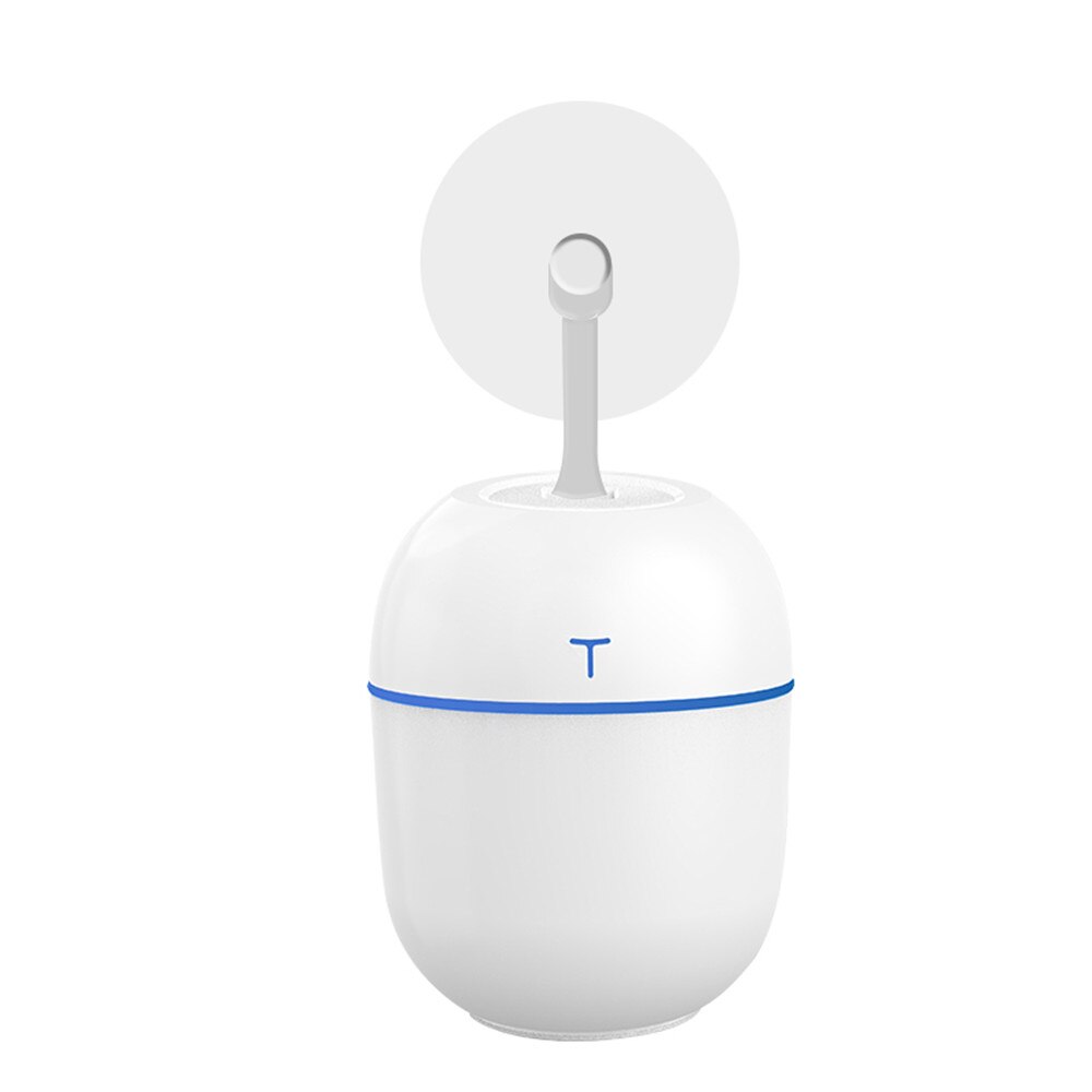 Ultralyd luftfukter usb mini bærbar tåkemaker aromaterapi luftfuktere til hjemmekontor aroma eterisk olje diffusor: Hvit