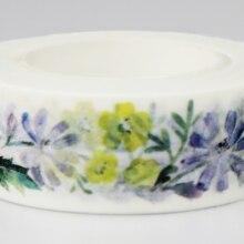 15Mm X 10M Gele Bloem Decoratieve Tape (1 Stuk)