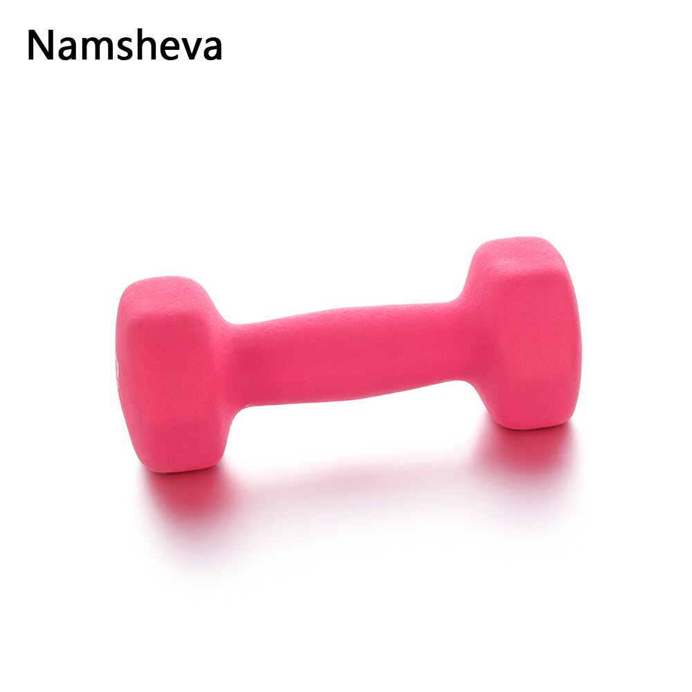 Namsheva mat haltères haltères haltère 2x0.5kg violet + 2x2kg Rose rouge